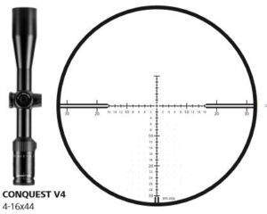 رتیکل ZMOAi-T30 دوربین روی سلاح زایس Conquest V4 4-16x44 برای تیراندازی دقیق